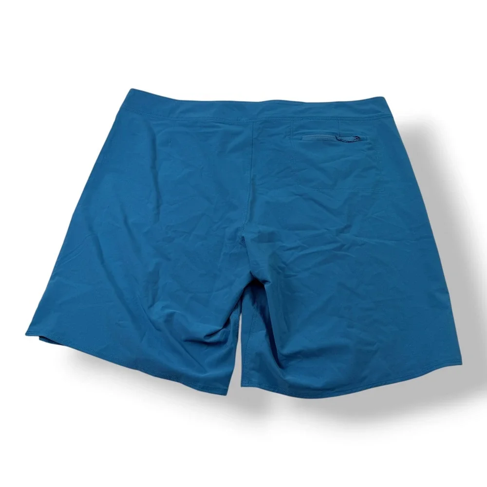 Patagonia Mens Blue Stretch Board Shorts Swim Trunks Size 38‎ 9 Inch Inseam